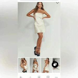 Princess Polly Jazmyn champagne mini dress. Size 10. NWOT.